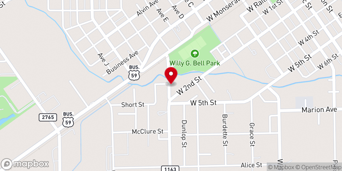 Map showing location of Wesley Chapel United Methodist