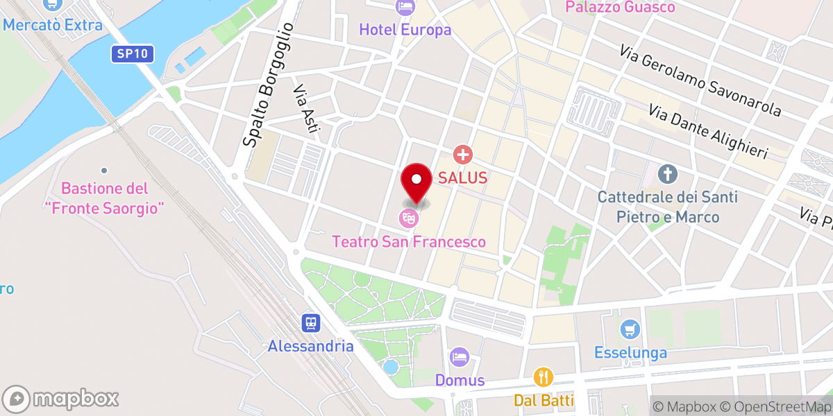 Map showing location of Convento dei Padri Cappuccini