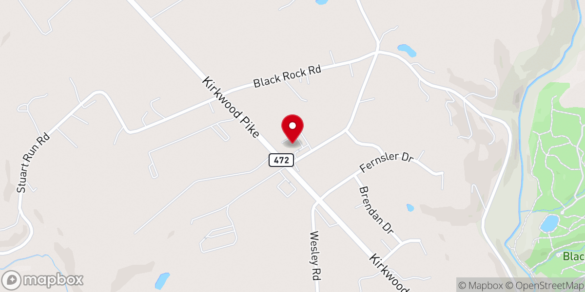 Map showing location of Encounter Church