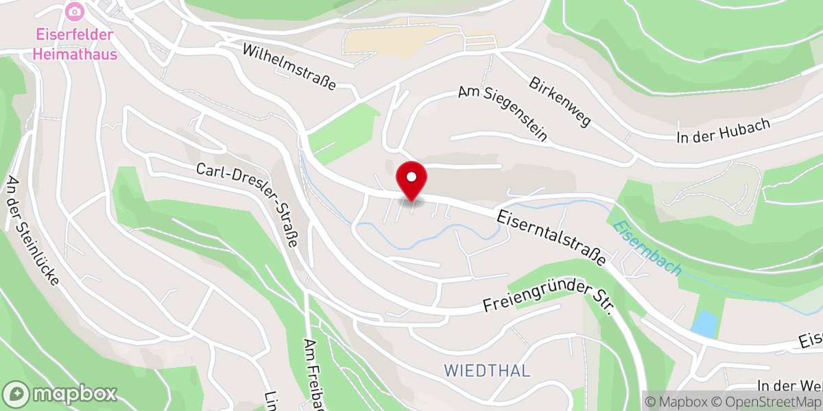 Map showing location of Freie evangelische Gemeinde Siegen-Eiserfeld