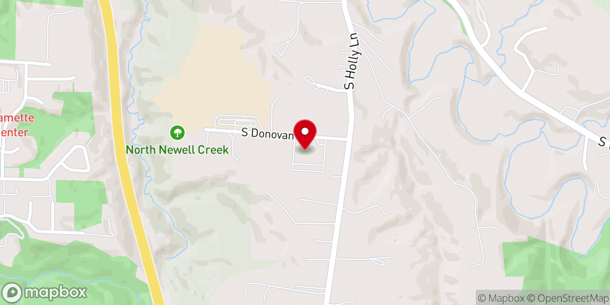 Map showing location of Oregon City Stake Center