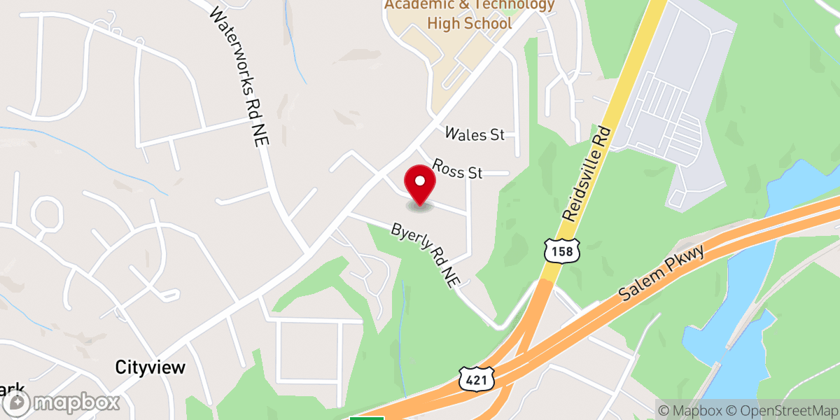 Map showing location of Progressive Apostolic Church