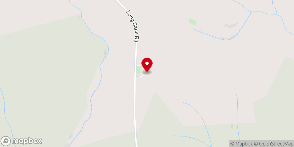 Map showing location of Glovers Chapel Baptist Church
