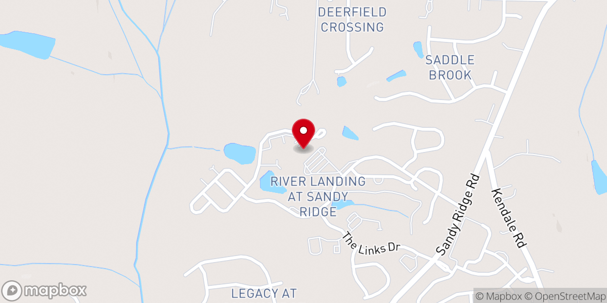 Map showing location of River Landing At Sandy Ridge