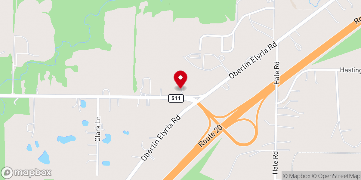 Map showing location of Crossroads Community Church