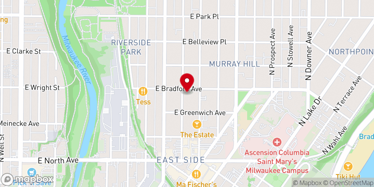 Map showing location of Saints Peter & Paul Parish