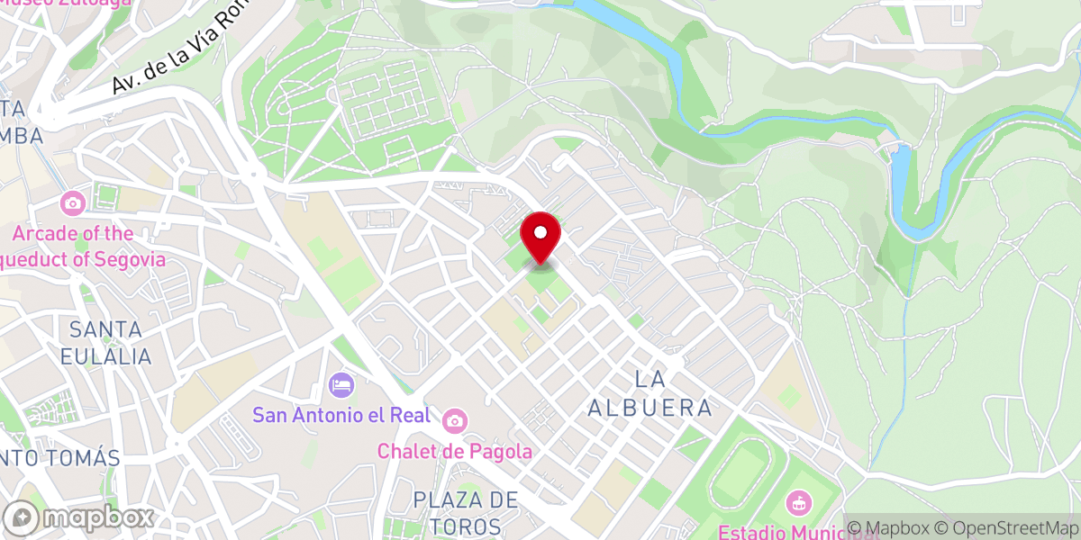 Map showing location of Parroquia de San Frutos