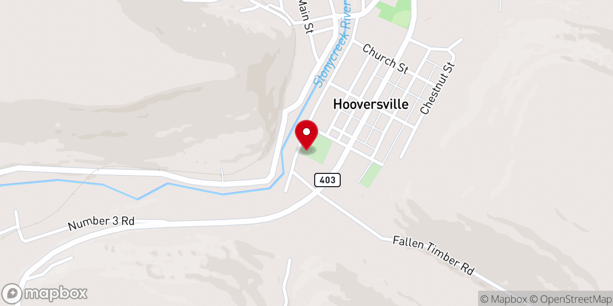 Map showing location of Church.