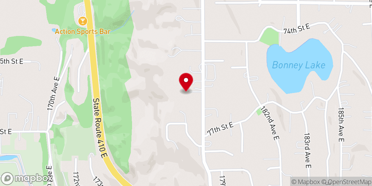 Map showing location of Lake Tapps Christian Preschool