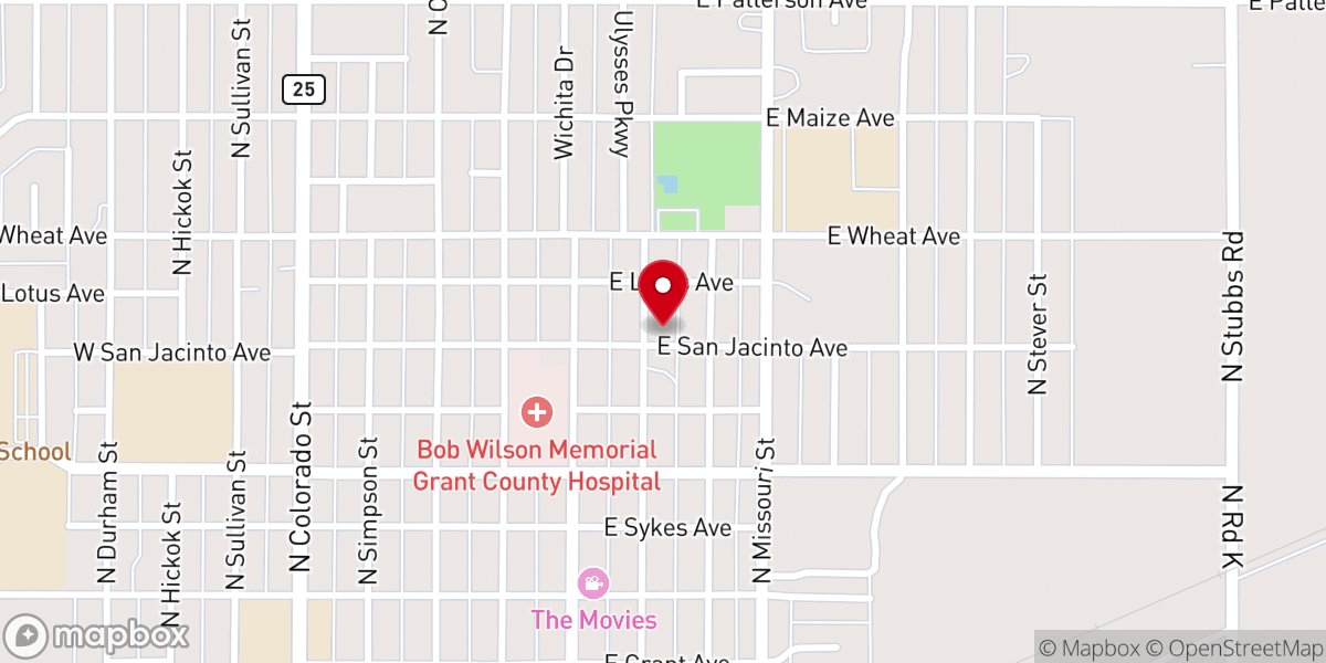 Map showing location of Enviados A/G