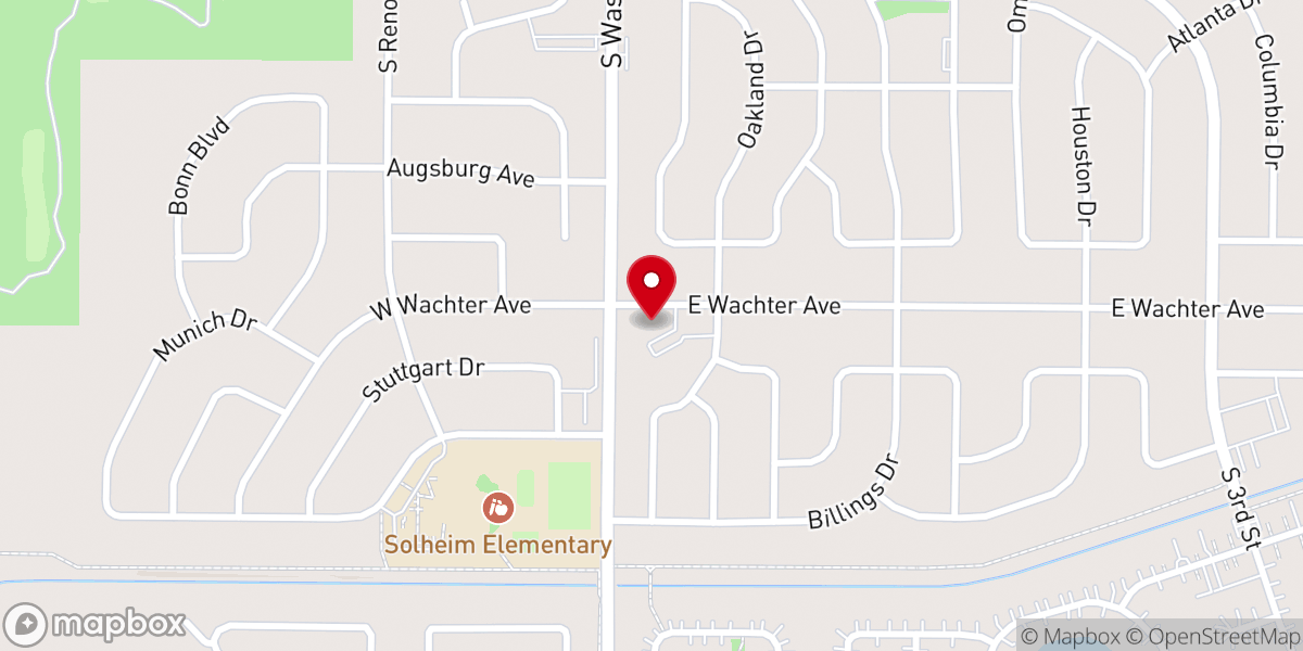 Map showing location of Cornerstone Community Church