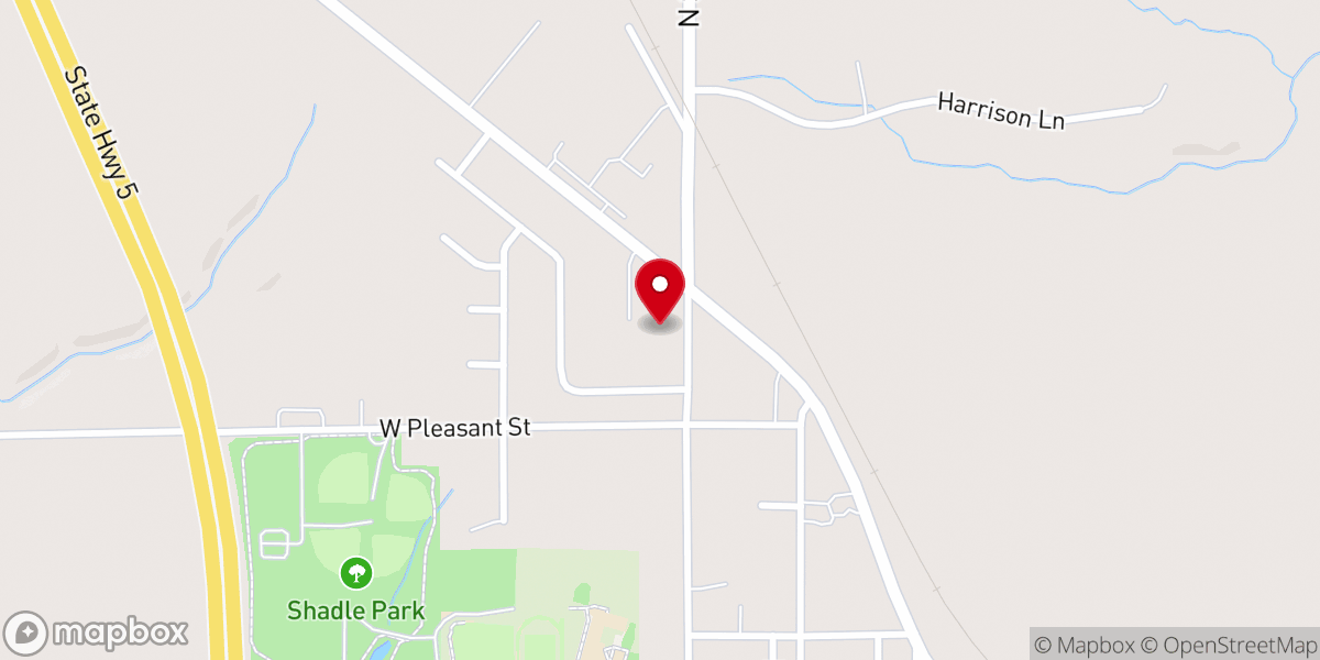 Map showing location of Pleasant Care Living Center