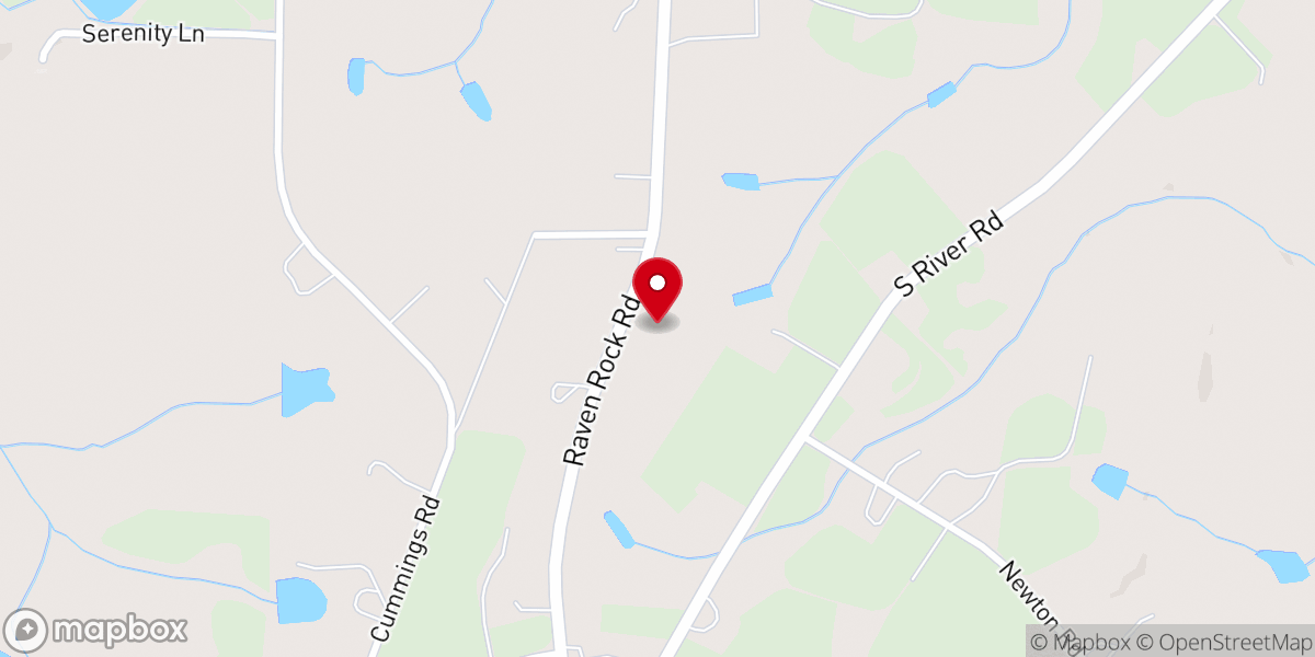 Map showing location of Raven Rock Presbyterian Church