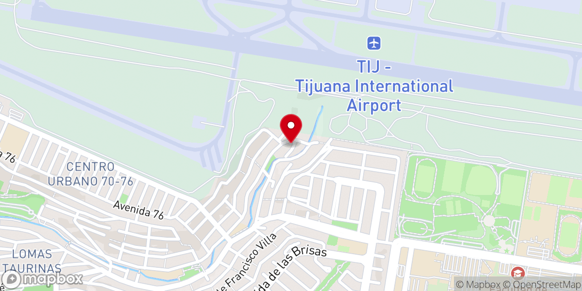 Map showing location of Iglesia Bautista Fundamental Betania