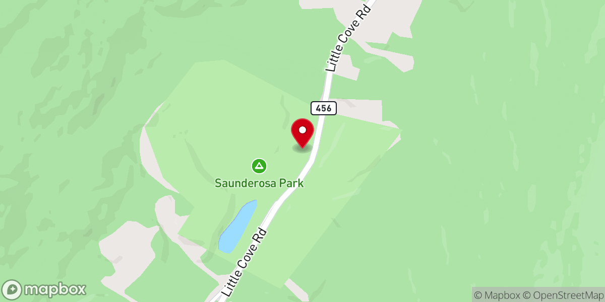 Map showing location of Saunderosa Park Inc