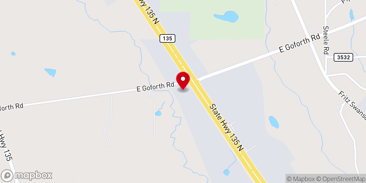 Map showing location of Go Forth Baptist Church
