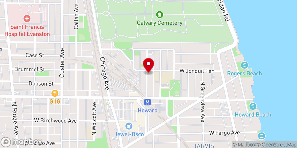 Map showing location of A Just Harvest