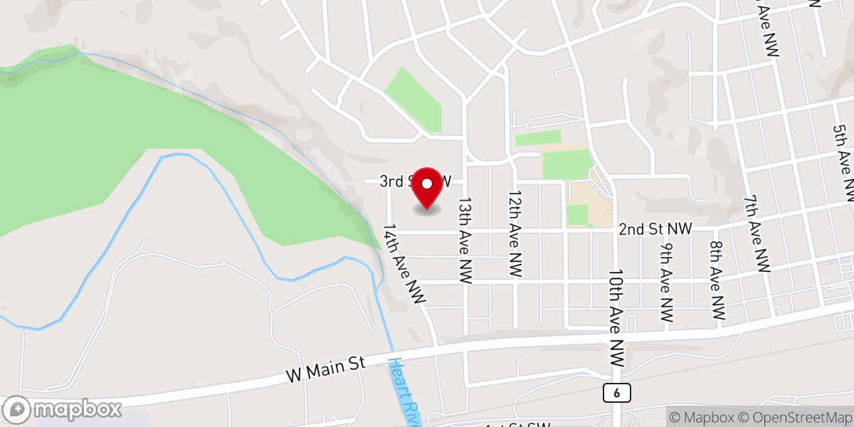 Map showing location of Citizens Church
