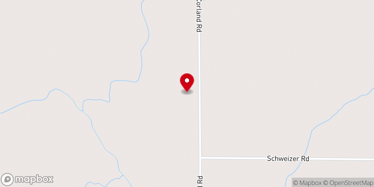 Map showing location of Athens Mennonite Church