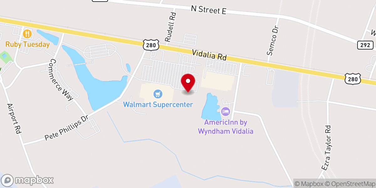 Map showing location of New Super Buffet
