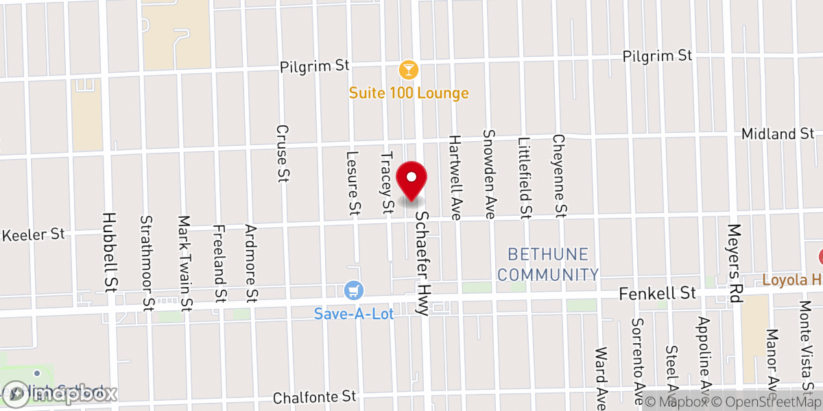 Map showing location of The R.O.A.D. Church