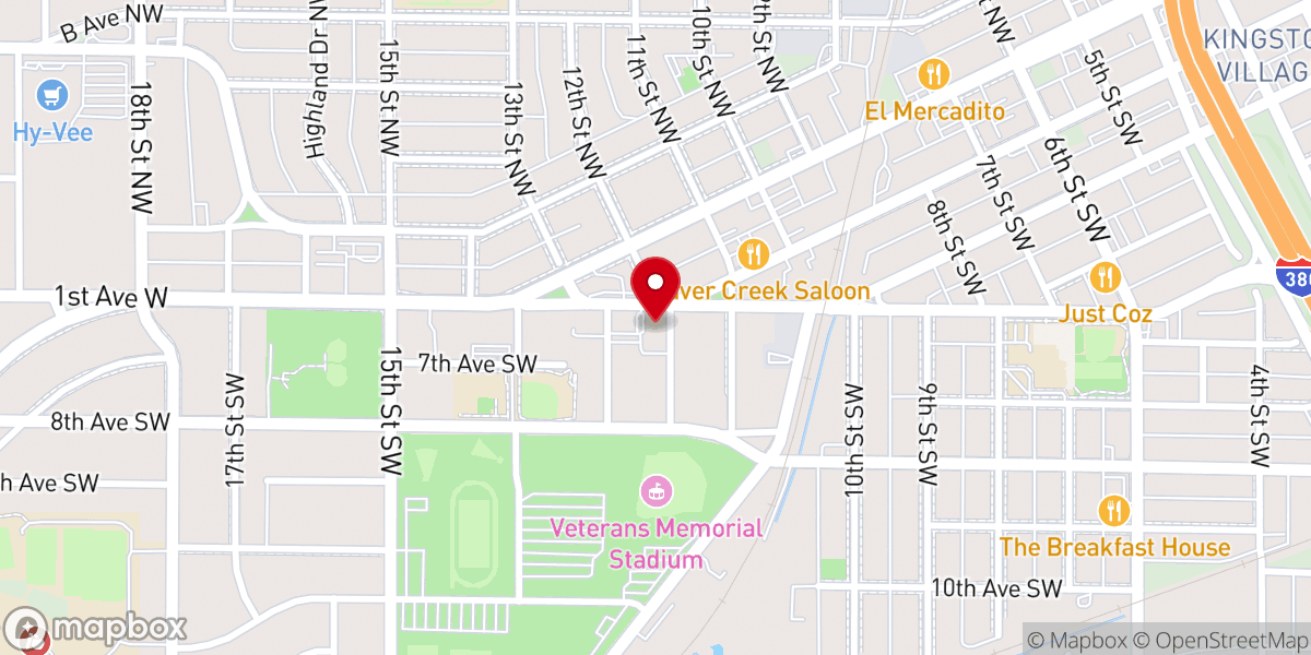 Map showing location of Good News Baptist Church