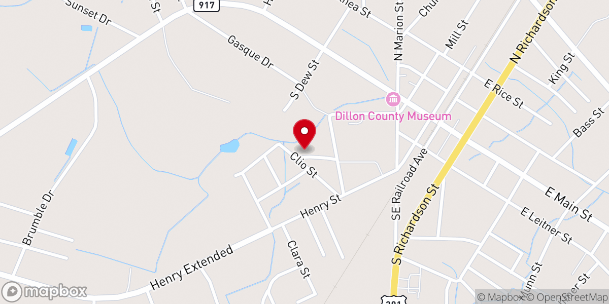 Map showing location of Grace Apostolic Church