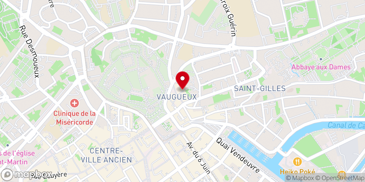 Map showing location of Chapelle Saint-Pie-X