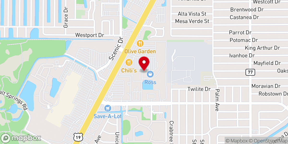 Map showing location of Books-A-Million