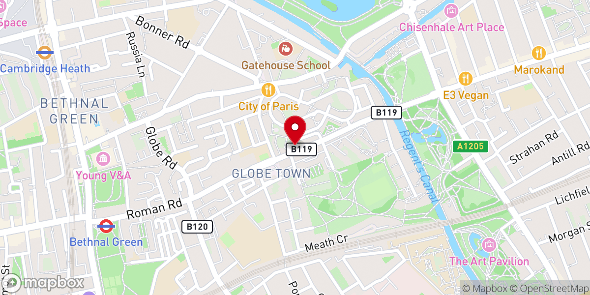 Map showing location of Baitul Mamur Academy