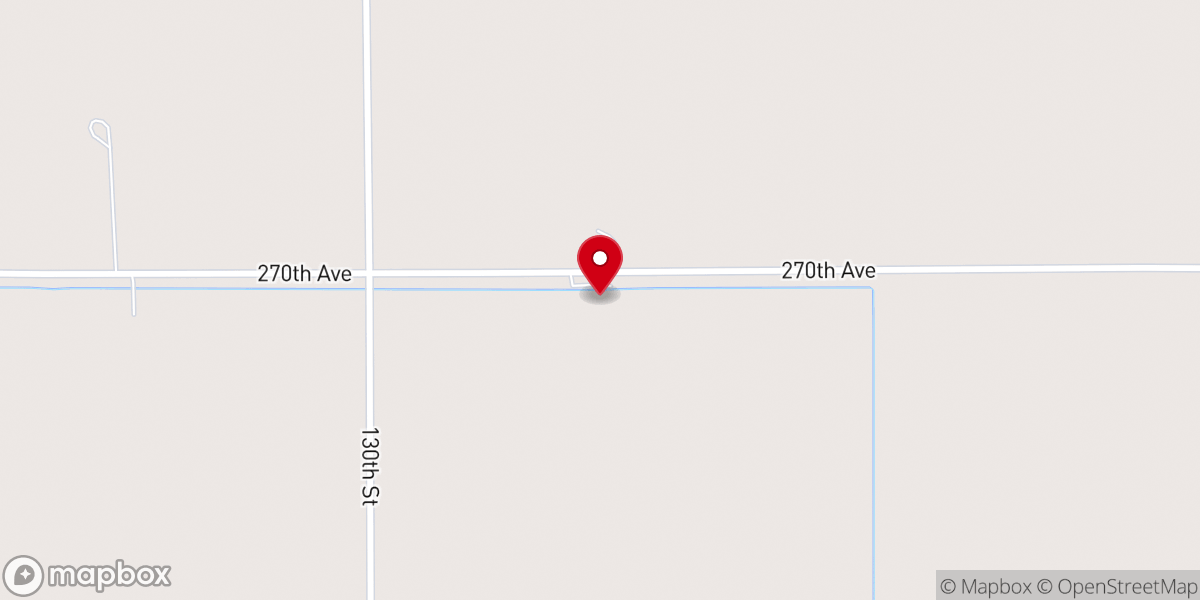 Map showing location of Augustana Lutheran Church