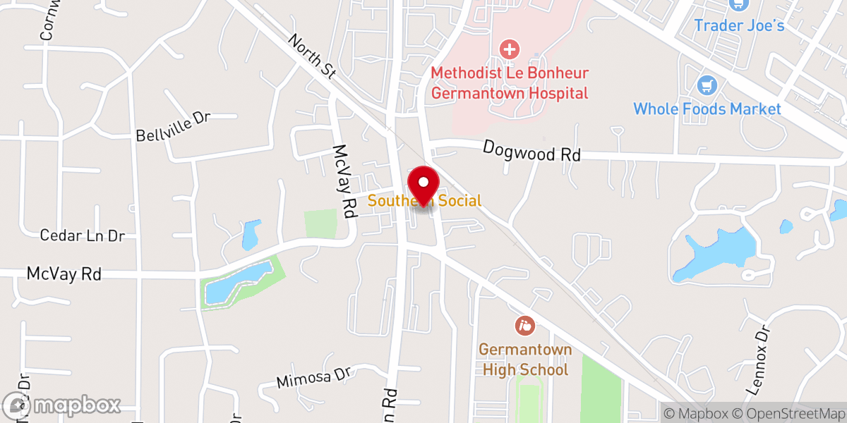 Map showing location of Germantown United Methodist Preschool