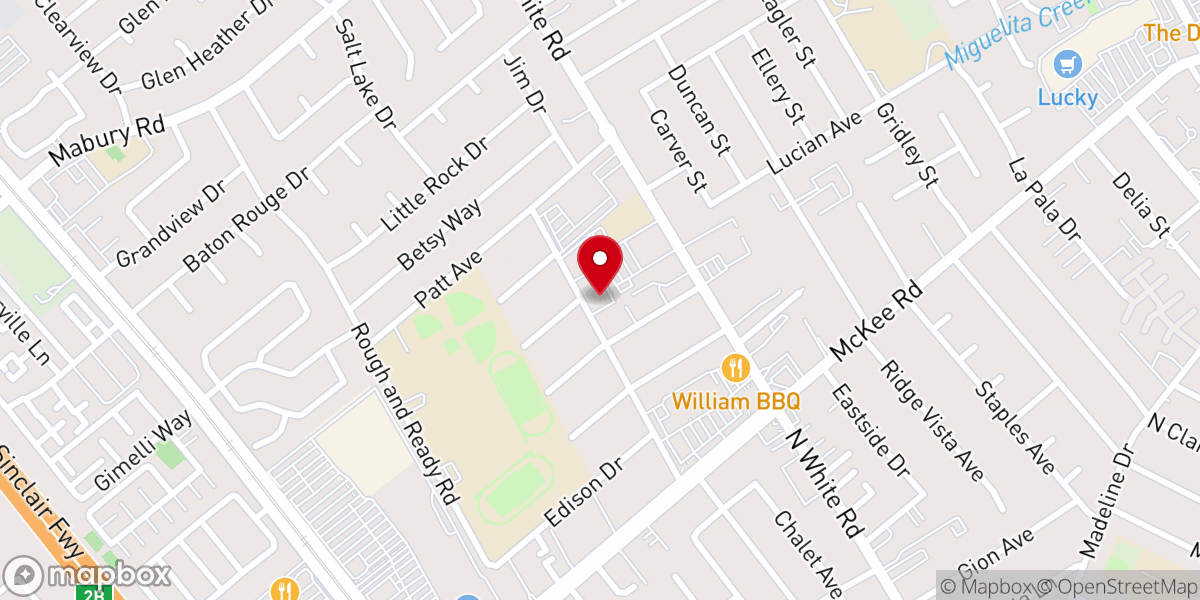 Map showing location of Southbay Community Baptist Church