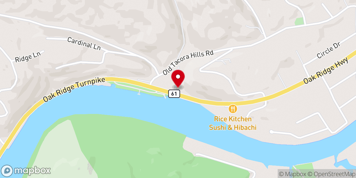 Map showing location of Midway Baptist Church