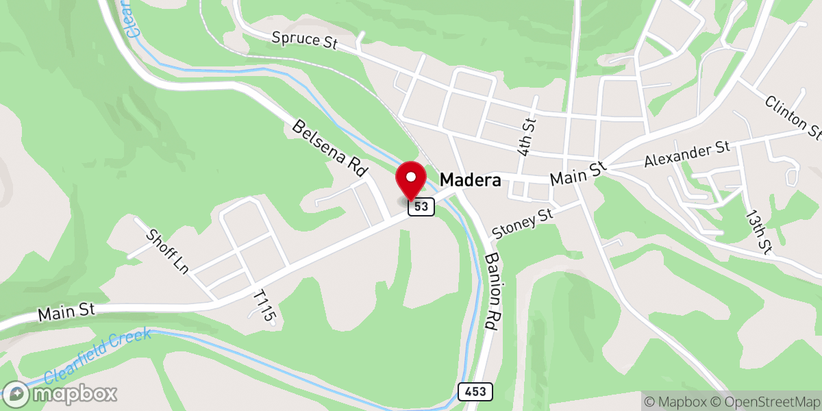 Map showing location of Bigler Township Supervisors
