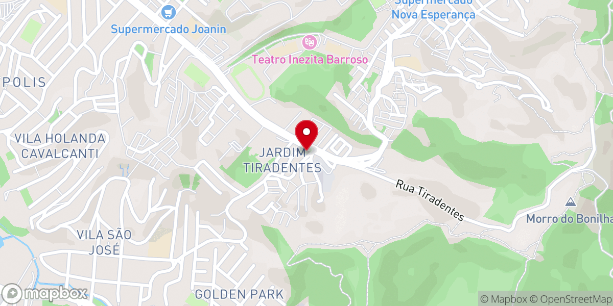 Map showing location of Igreja Pentecostal Deus é Amor Sede Setorial