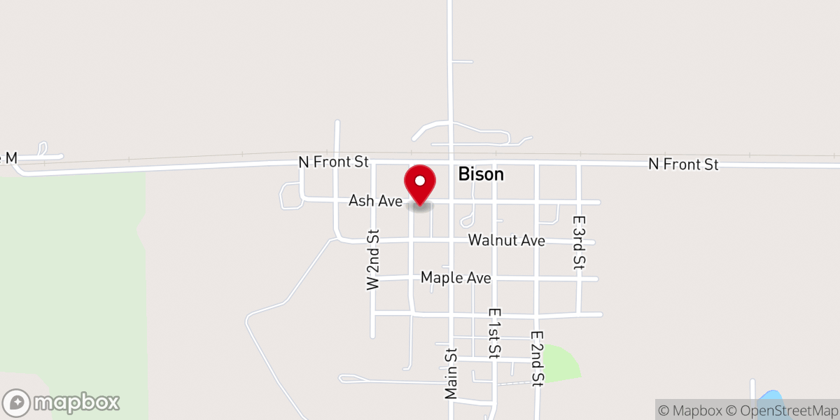 Map showing location of United Methodist Church