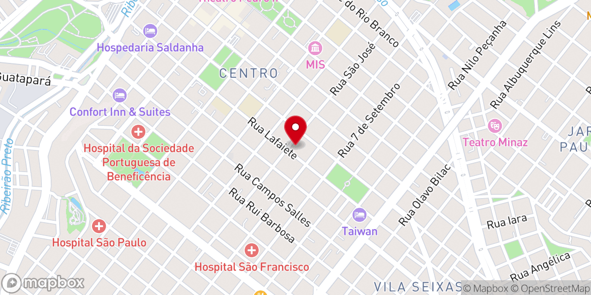 Map showing location of Paróquia São José