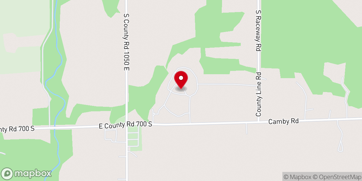 Map showing location of Camp Camby Conference & Retreat