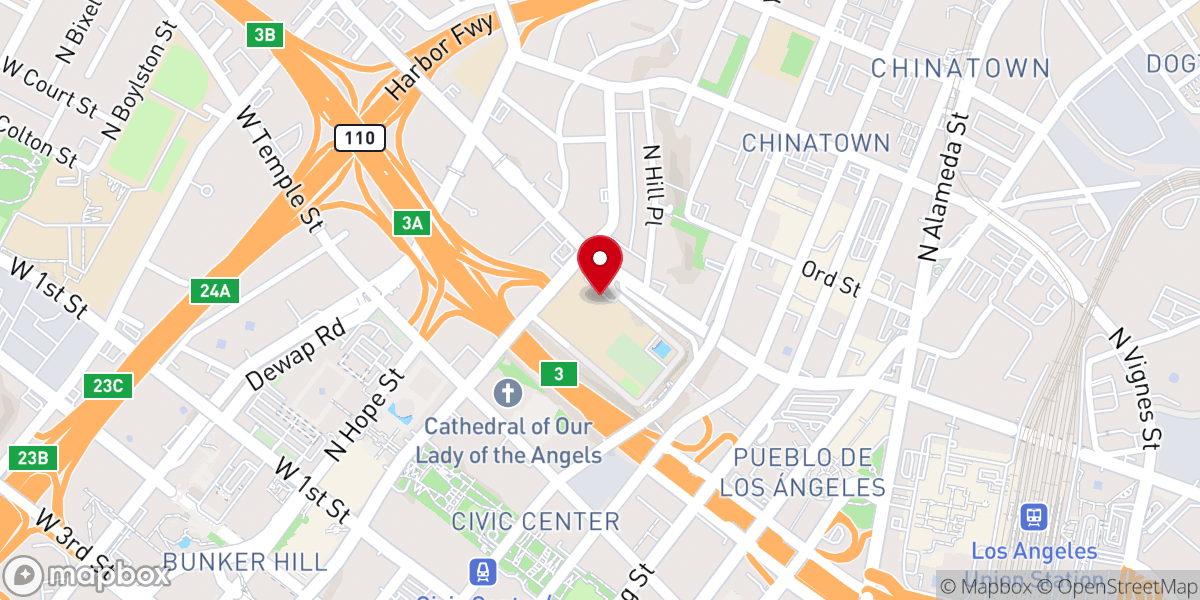 Map showing location of Citizens LA