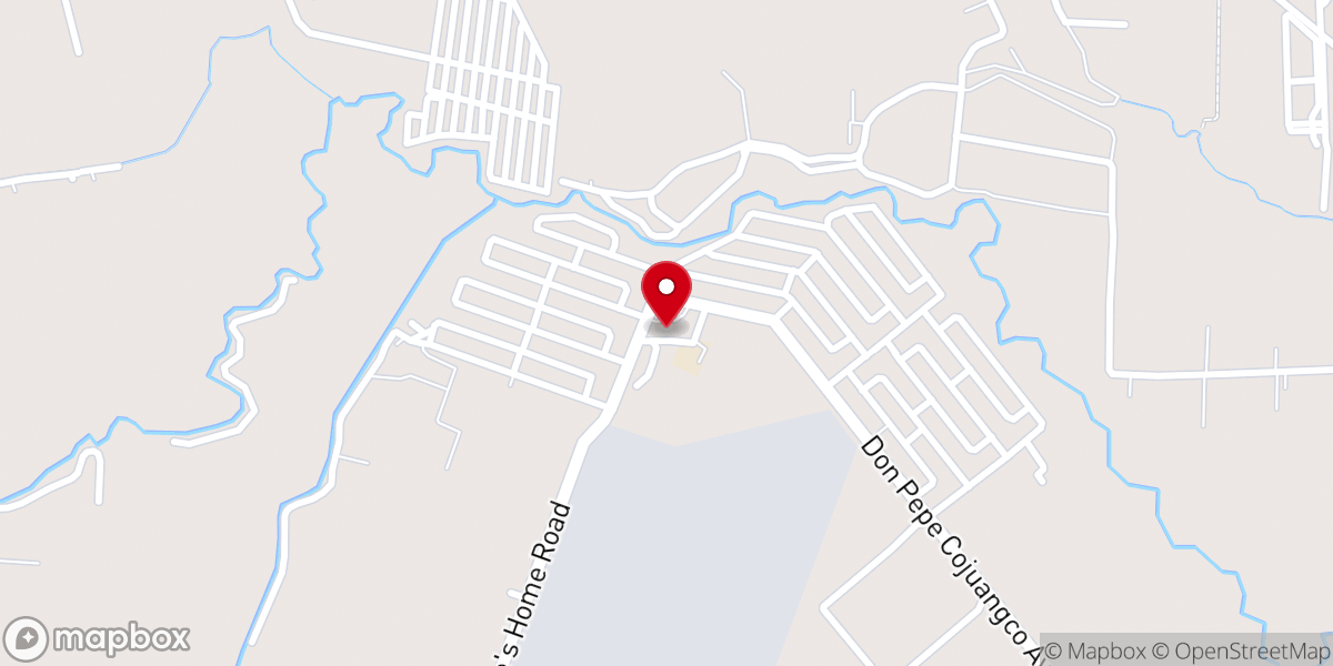 Map showing location of Santo Niño Parish Church