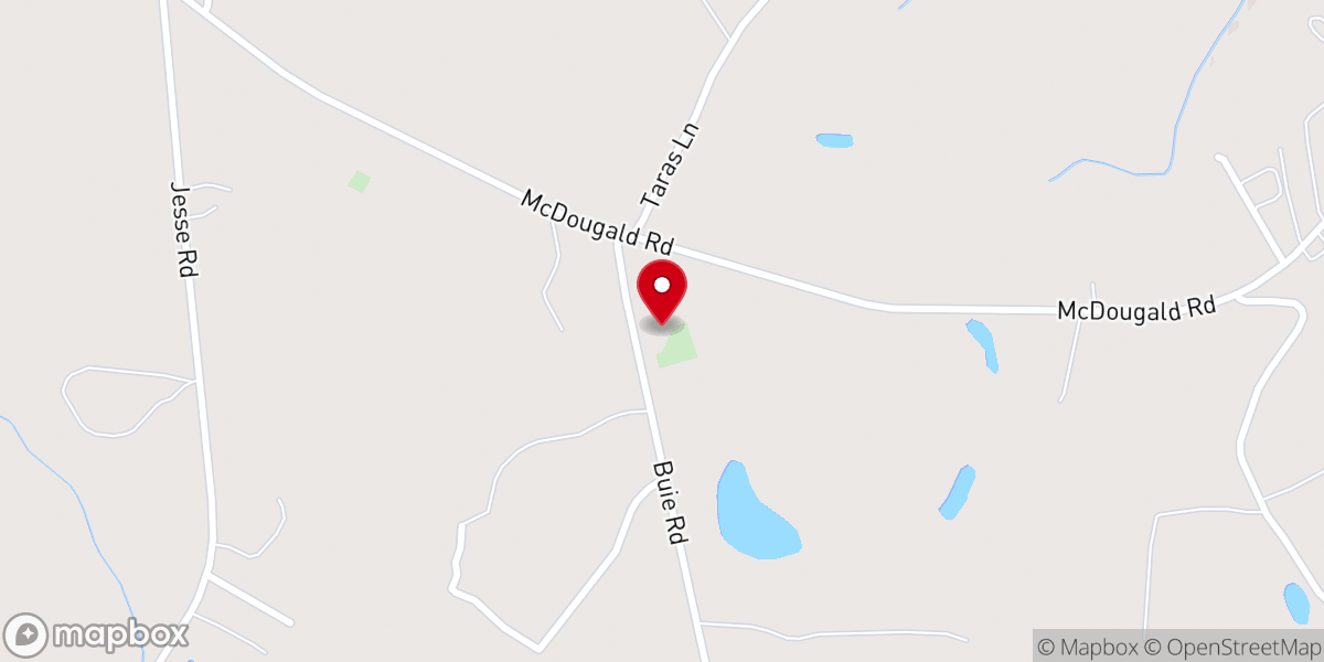 Map showing location of Williams Presbyterian Church