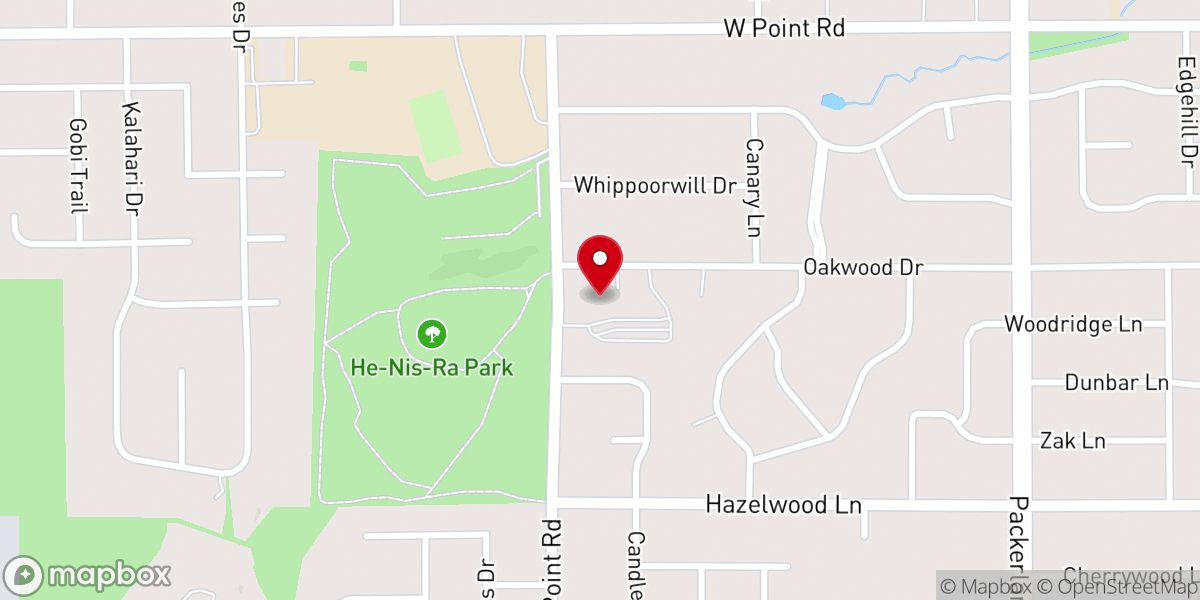 Map showing location of St. Elizabeth Ann Seton Catholic Church