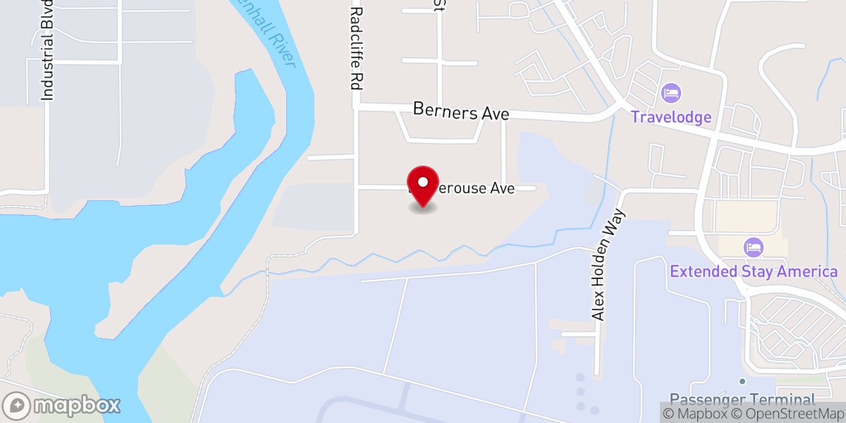 Map showing location of Linda Dedrick Ministries