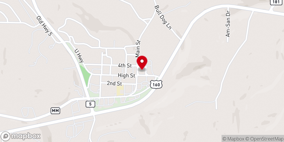 Map showing location of Ozark County Circuit Clerk
