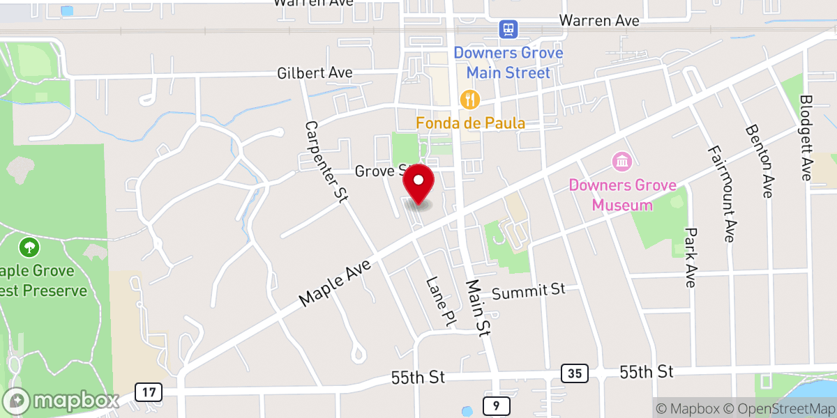 Map showing location of First United Methodist Church