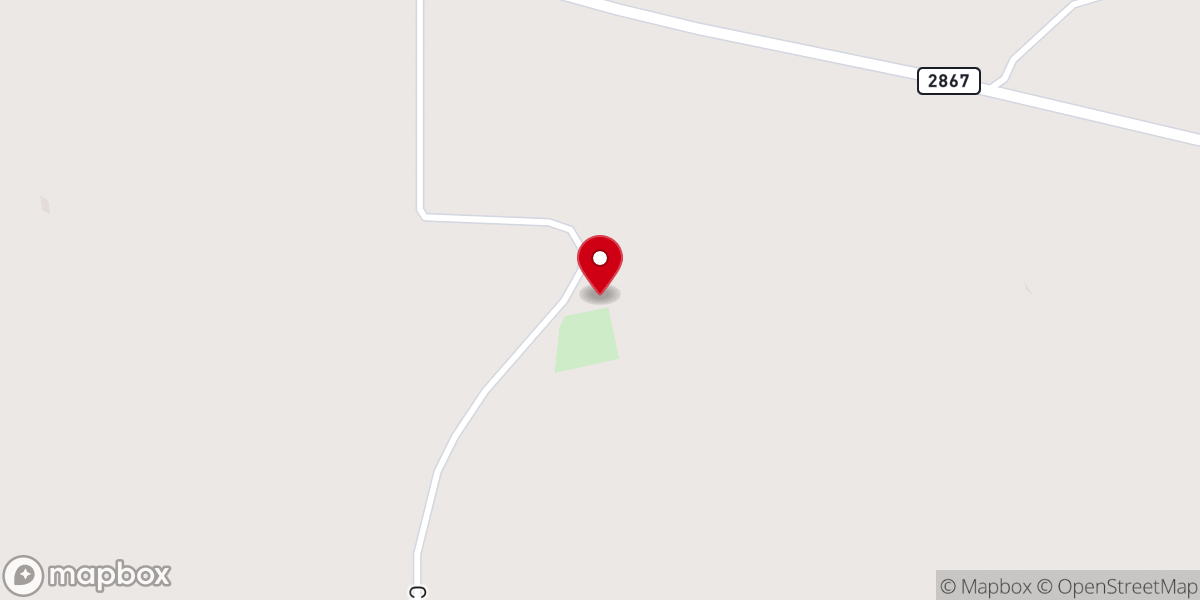 Map showing location of Old Pine Grove Church