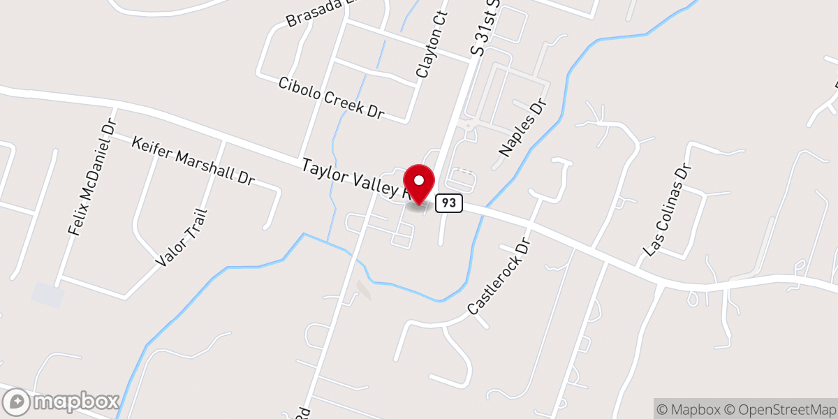 Map showing location of Taylor's Valley