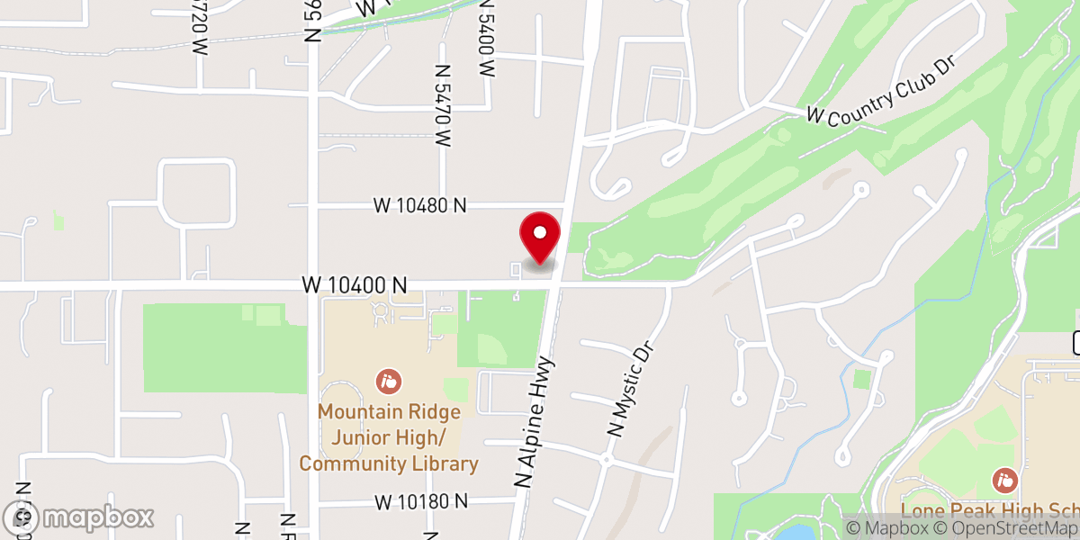 Map showing location of Highland Community Center