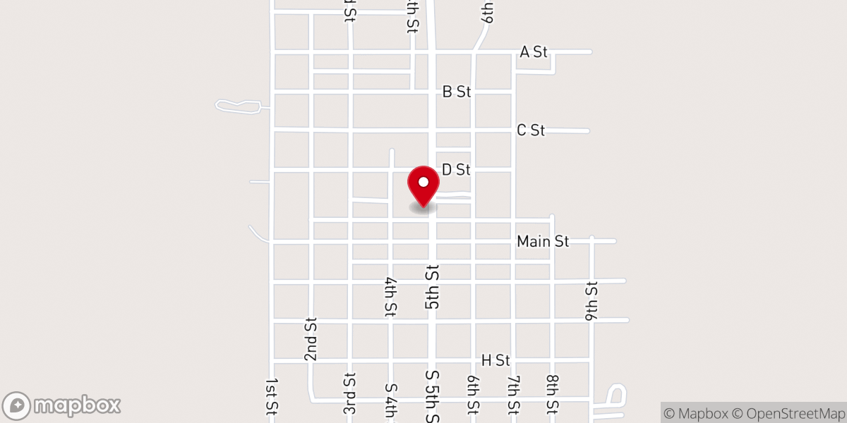 Map showing location of Ringling Water Department